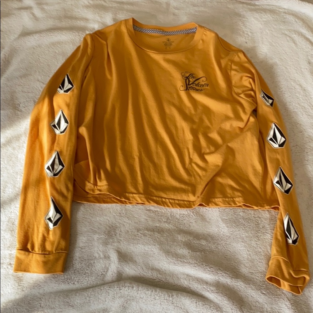 Mustard yellow Volcom long sleeve in medium